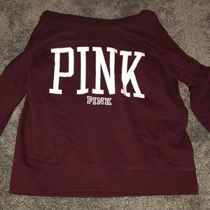 SOLD maroon pink half way hoodie